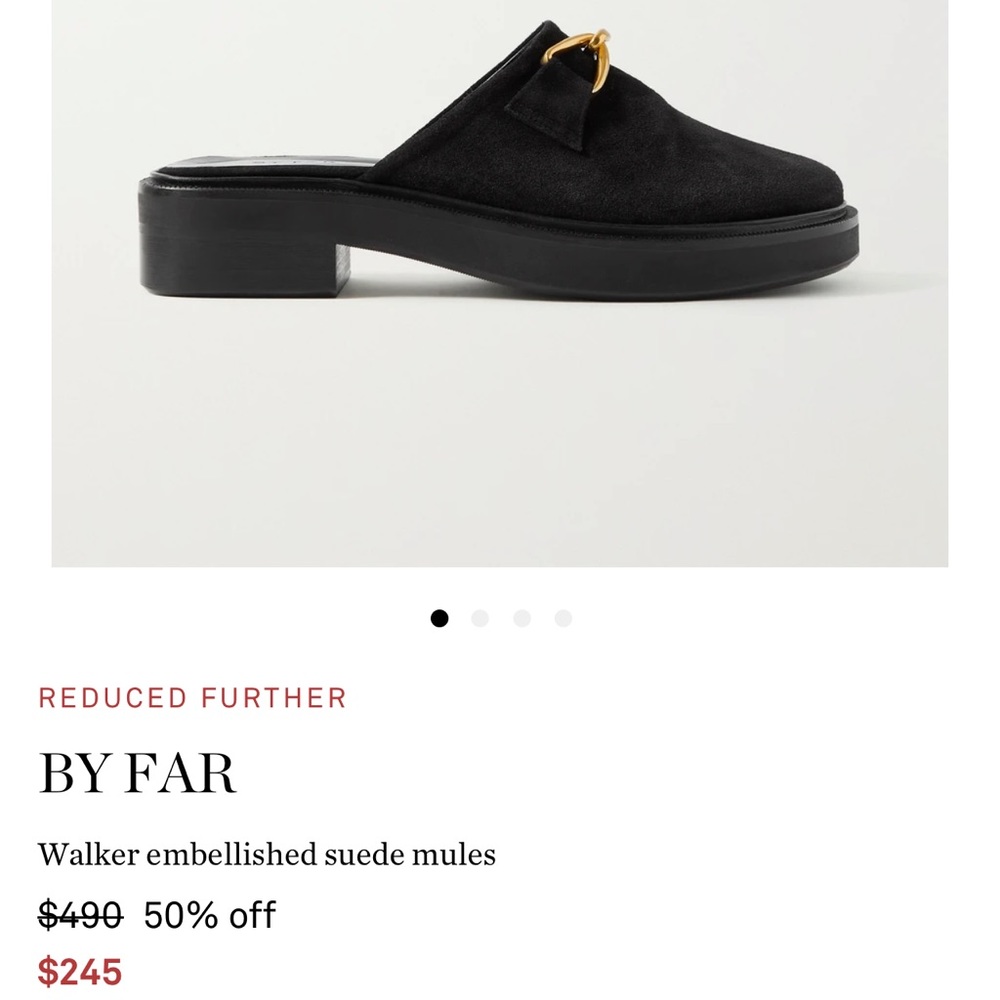 By Far Suede Mule Loafer